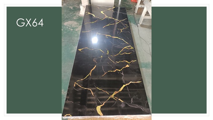 Black Gilded PVC Wall Panel high quality