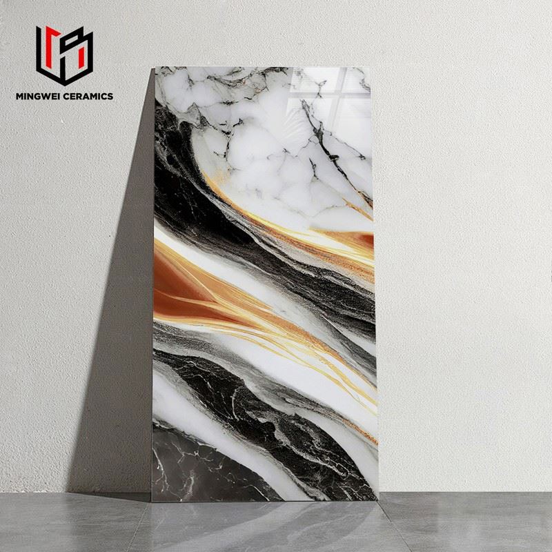 Colorful Glazed Polished Gold Tiles