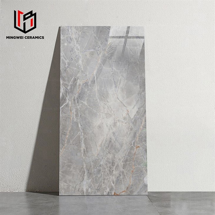 Pure Gray Glossy Ceramic Tile