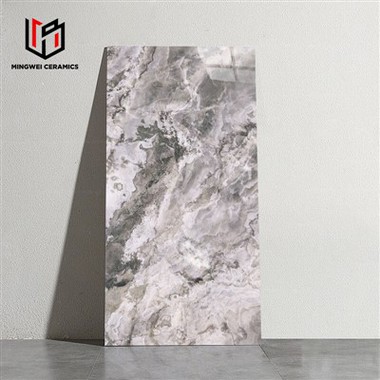 Ubin Porselen Marmer Mengkilap Modern 60x120cm
